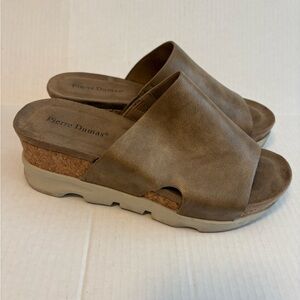 Pierre Dumas Women's Tan Wedges  Size 7 1/2